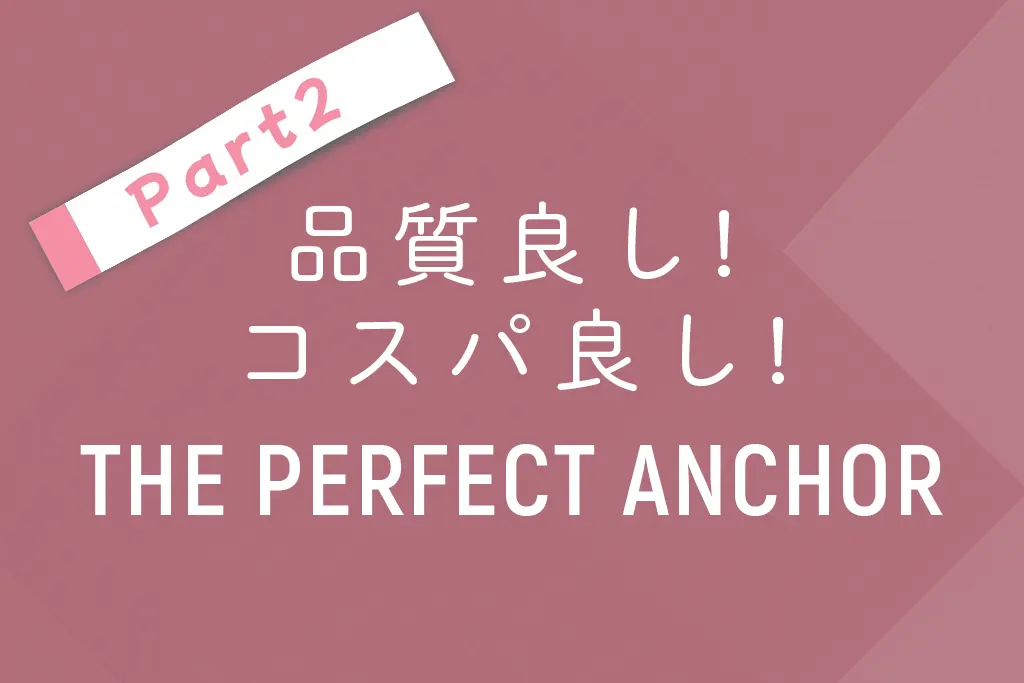 これ１個でそんなことまで…品質良し!コスパ良し!ザ・パーフェクトアンカー記事2